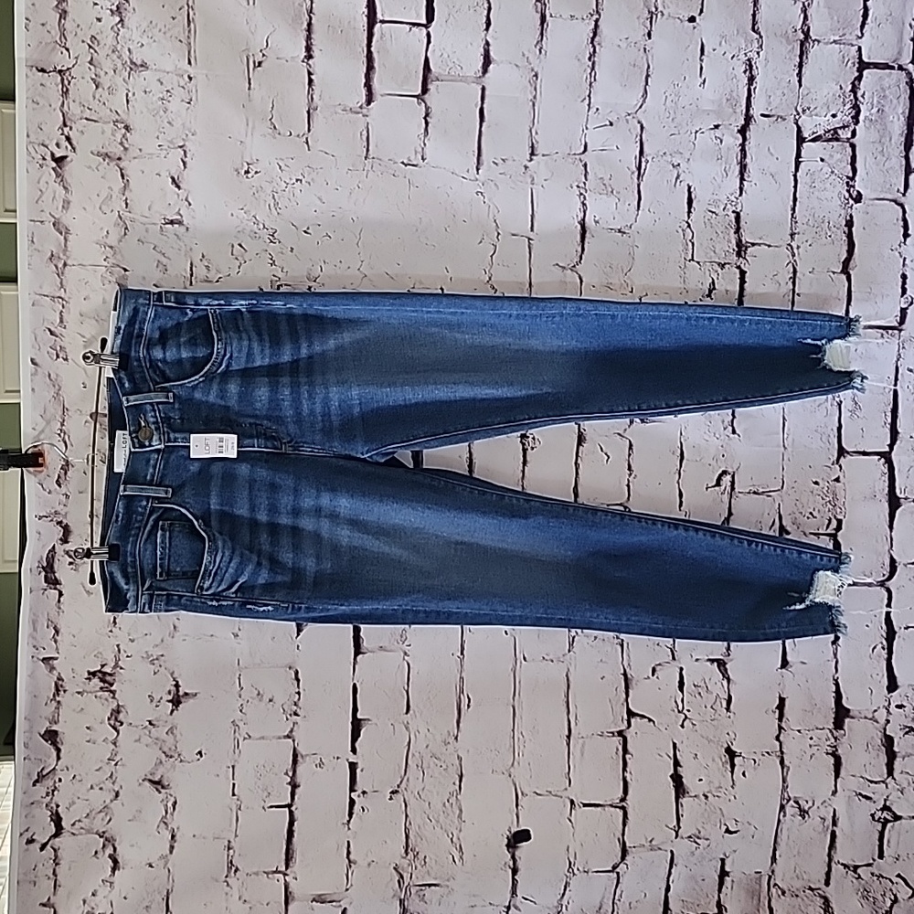 LOFT High Waist Skinny Distressed Ankle Jeans - NWT - Size 8